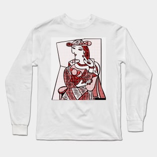 portrait cubism Long Sleeve T-Shirt